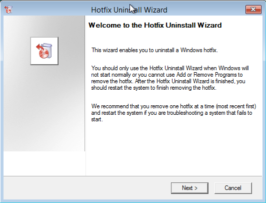 DaRT - 15 - Hotfix Uninstall - 1