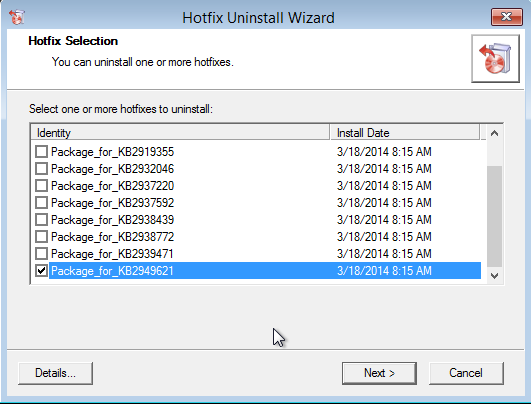 DaRT - 15 - Hotfix Uninstall - 2