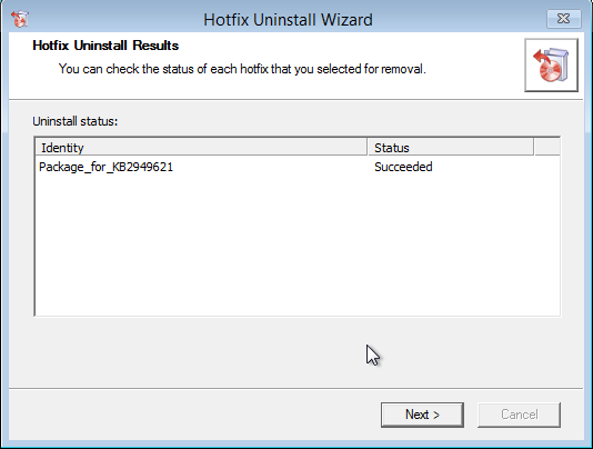 DaRT - 15 - Hotfix Uninstall - 3
