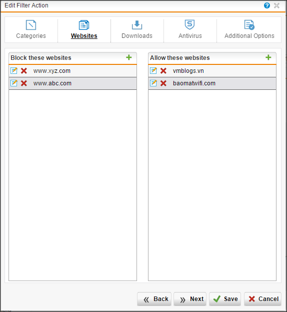 1-Sophos UTM Home-Web Protection-Web Filter Profiles-2.2