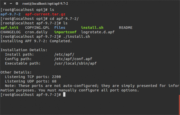 6-Secure-CentOS-VPS-APF-2