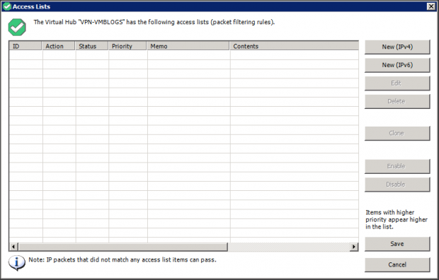 VirtualHUB-Access-Lists