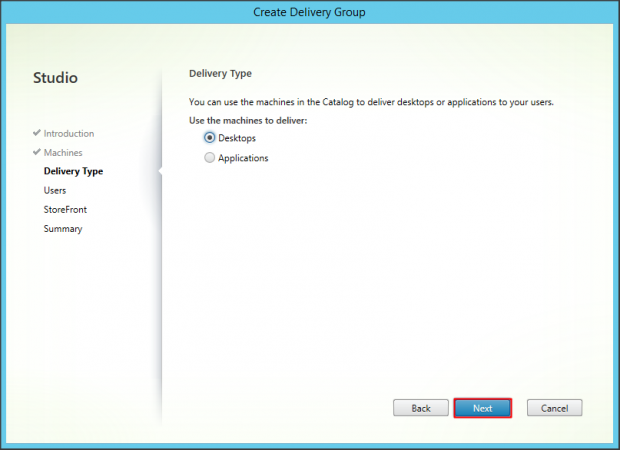 Delivery Group Desktop OS - 4