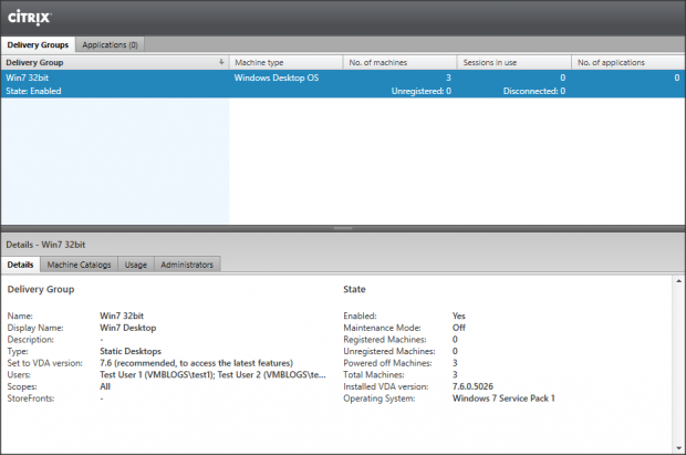 Delivery Group Desktop OS - 9