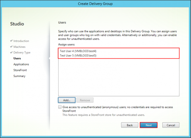 Delivery Group Server OS - 3