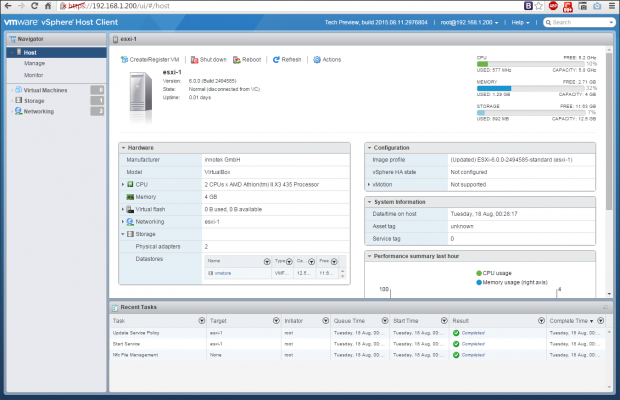 ESXi Web GUI - 2