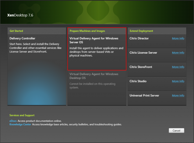 Install VDA Server OS - 2