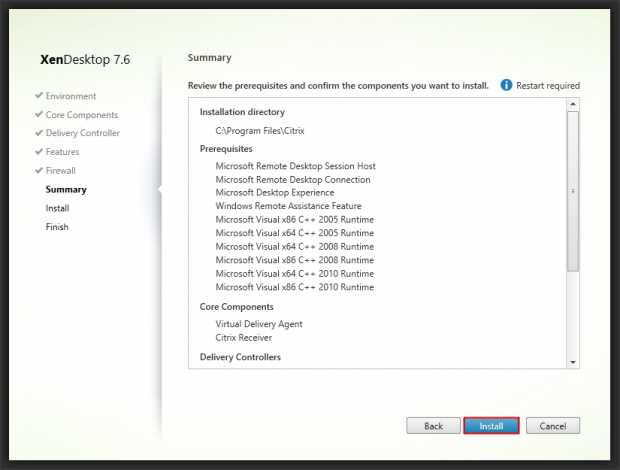 Install VDA Server OS - 8