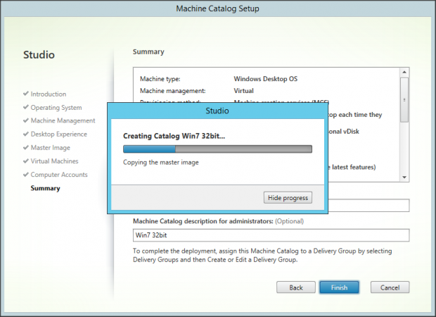 Machine Catalog Desktop OS - 10