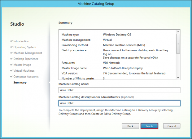 Machine Catalog Desktop OS - 9