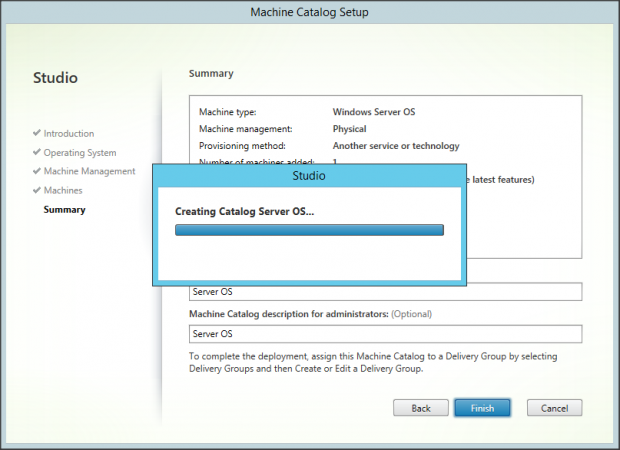 Machine Catalog Server OS - 6