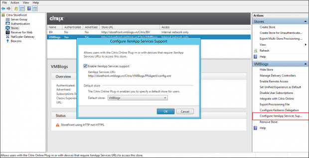 StoreFront Configure Store - 10